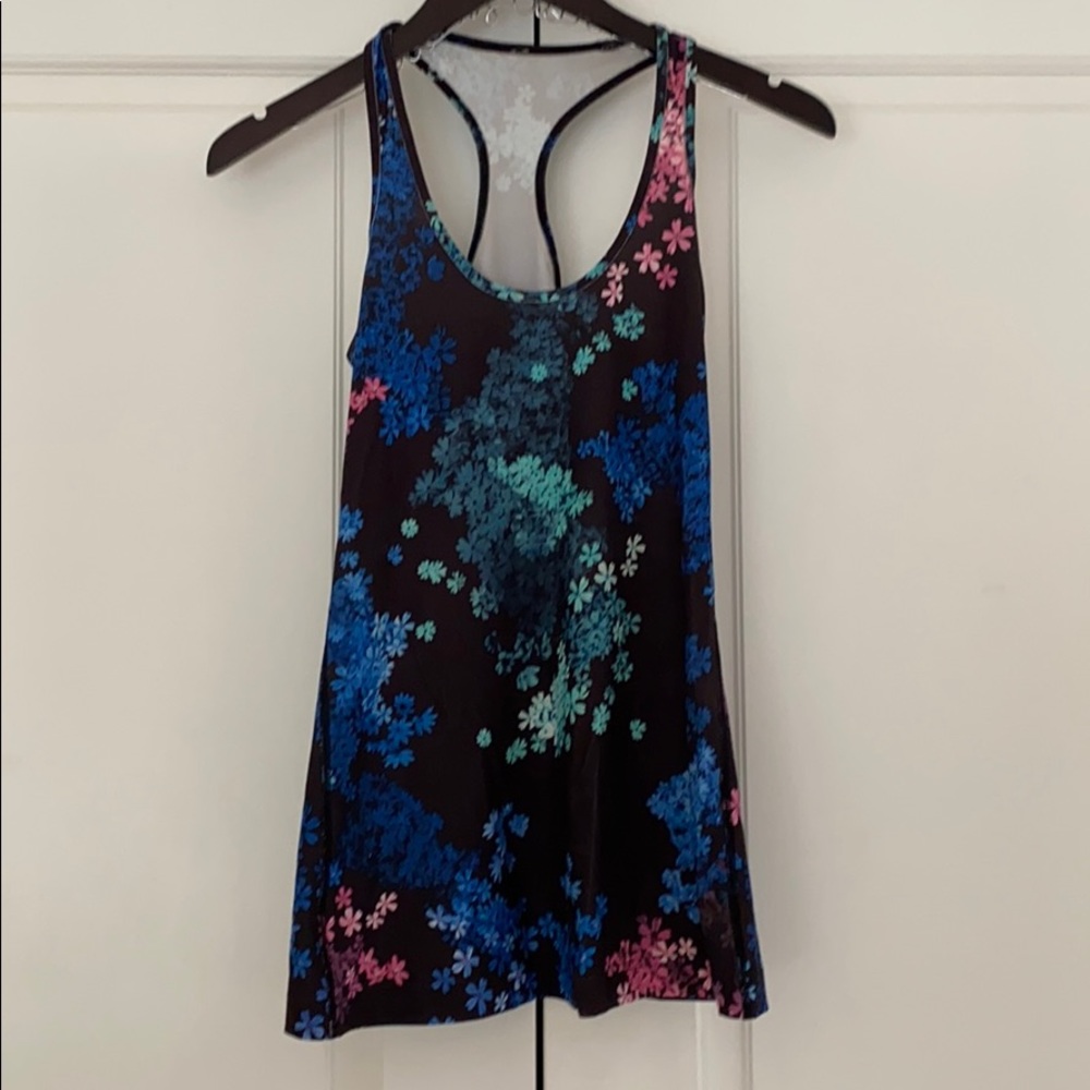 Lululemon Floral Racerback Tank Size 6